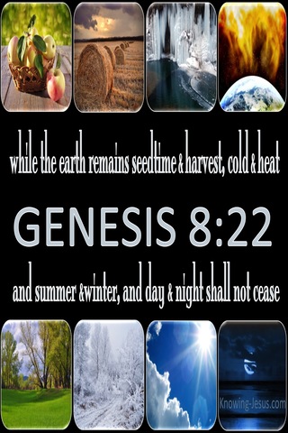 Genesis 8:22 While The Earth Remains (blue)